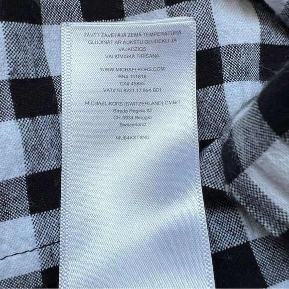 MICHAEL MICHAEL Kors Blouse Black/white Size 6 - Picture 7 of 7